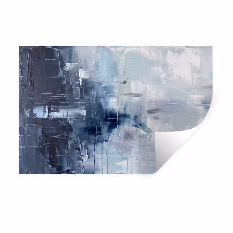 Muursticker - Abstract - Textuur - Kunst - Modern - Blauw — 1
