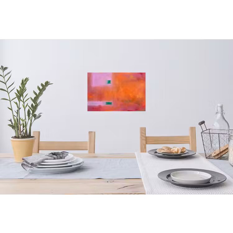 Muursticker - Abstract - Vlakken - Kunst - Modern - Oranje — 3