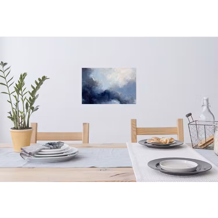 Muursticker - Abstract - Wolken - Modern - Blauw - Kunst — 3
