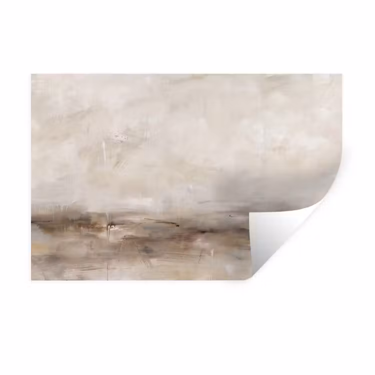 Muursticker - Abstrakt - Landschap - Modern - Beige - Kunst — 1