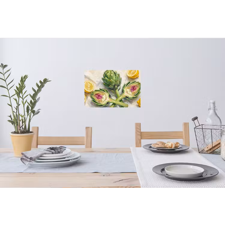 Muursticker - Artisjok - Citroen - Eten — 3