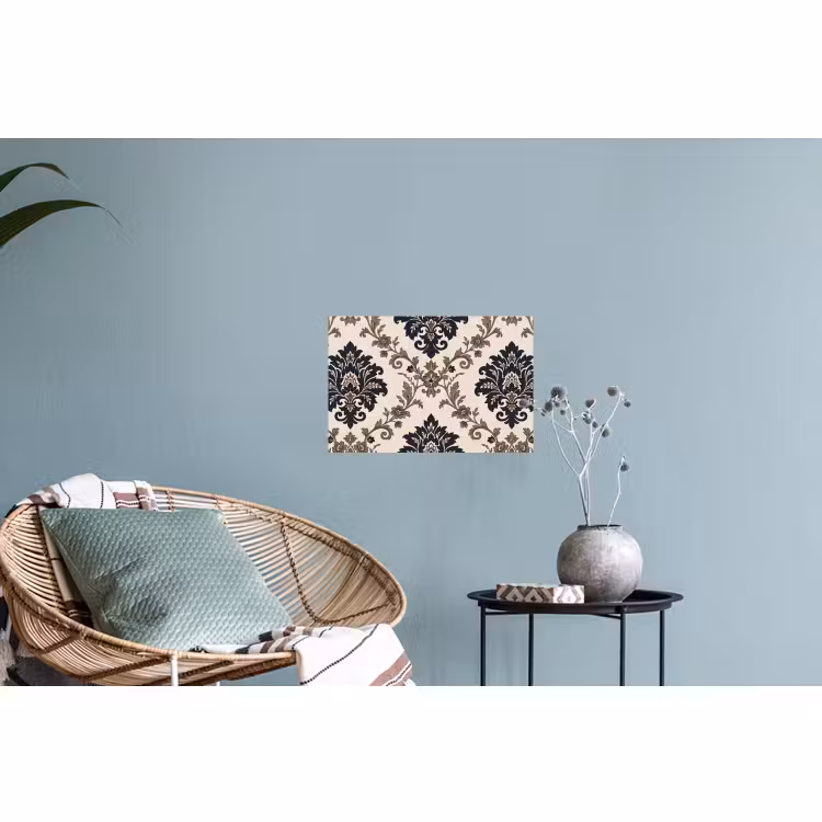 Muursticker - Patroon - Floraal - Klassiek - Beige-blauw — 4