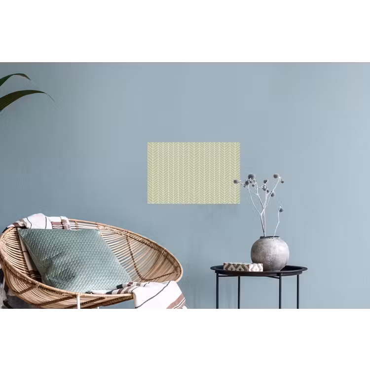Muursticker - Saliegroen - Visgraat - Geometrisch - Patroon — 4