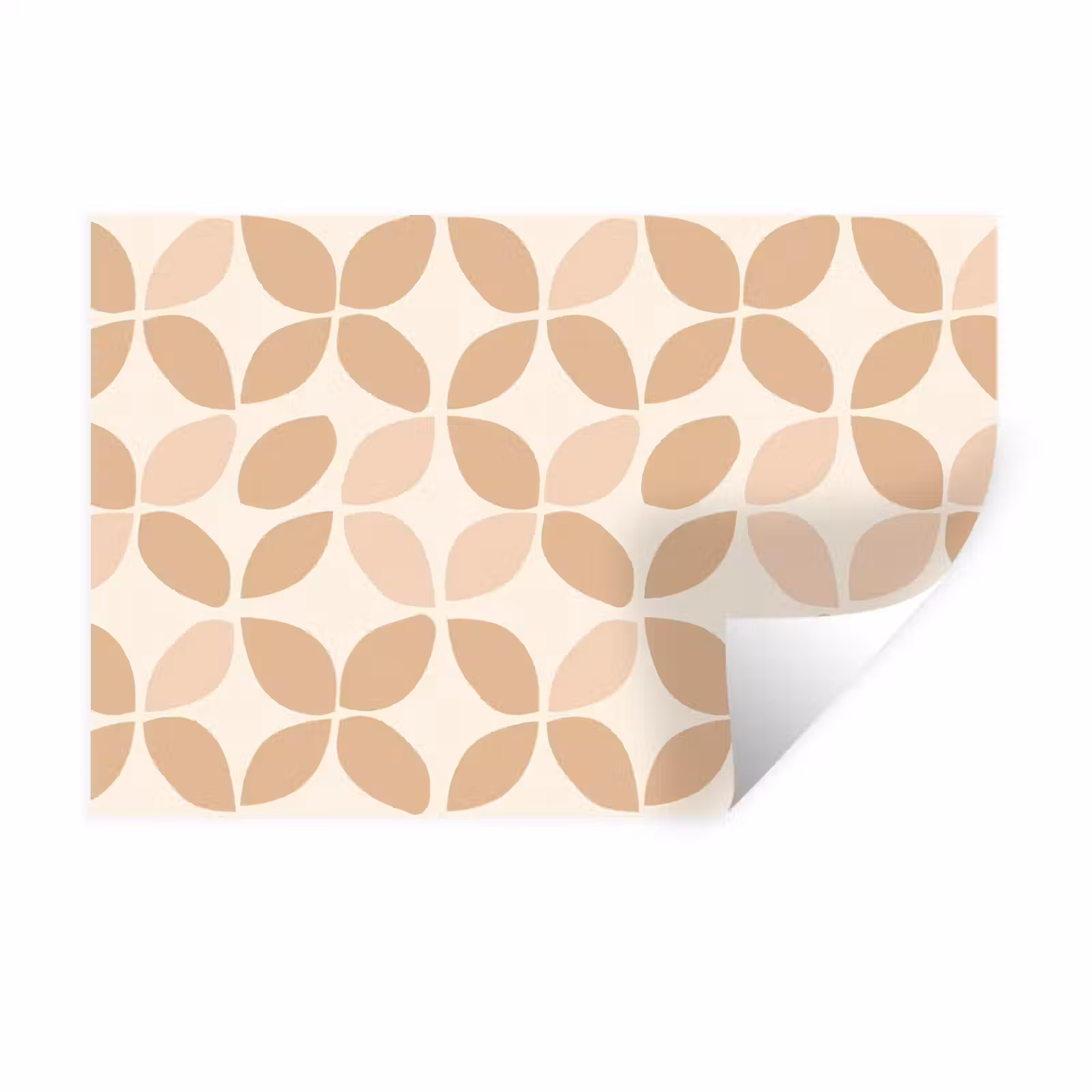 Muursticker - Beige - Bladeren - Minimalistisch - Patroon — 1