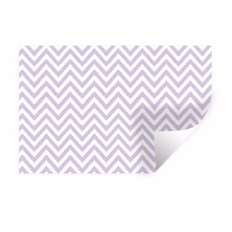 Muursticker - Lila - Geometrisch - Chevron - Zigzag - Patroon — 1