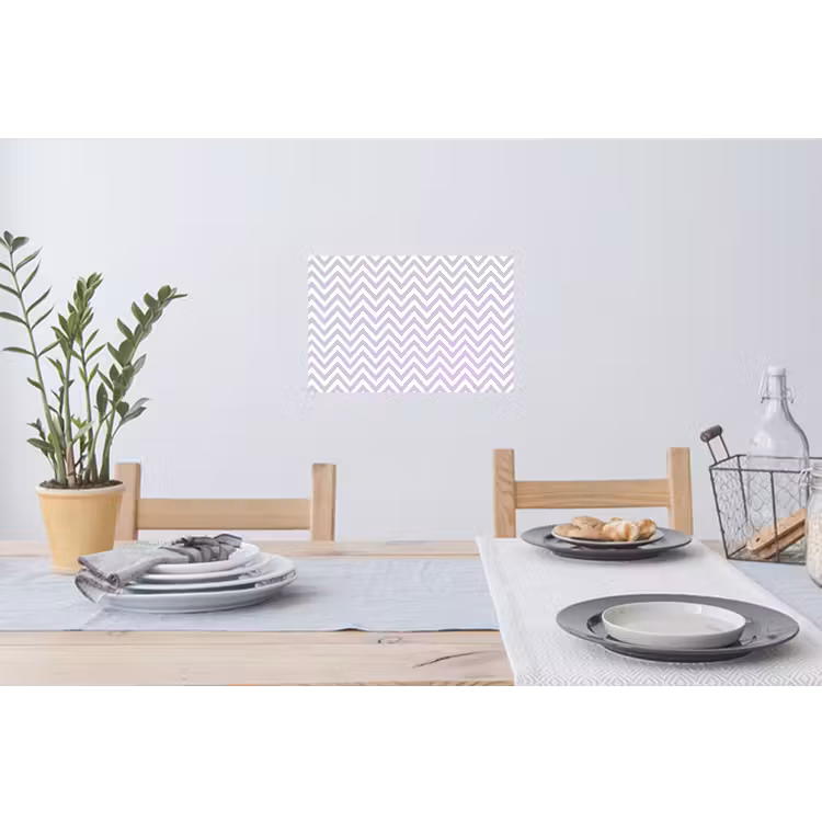 Muursticker - Lila - Geometrisch - Chevron - Zigzag - Patroon — 3