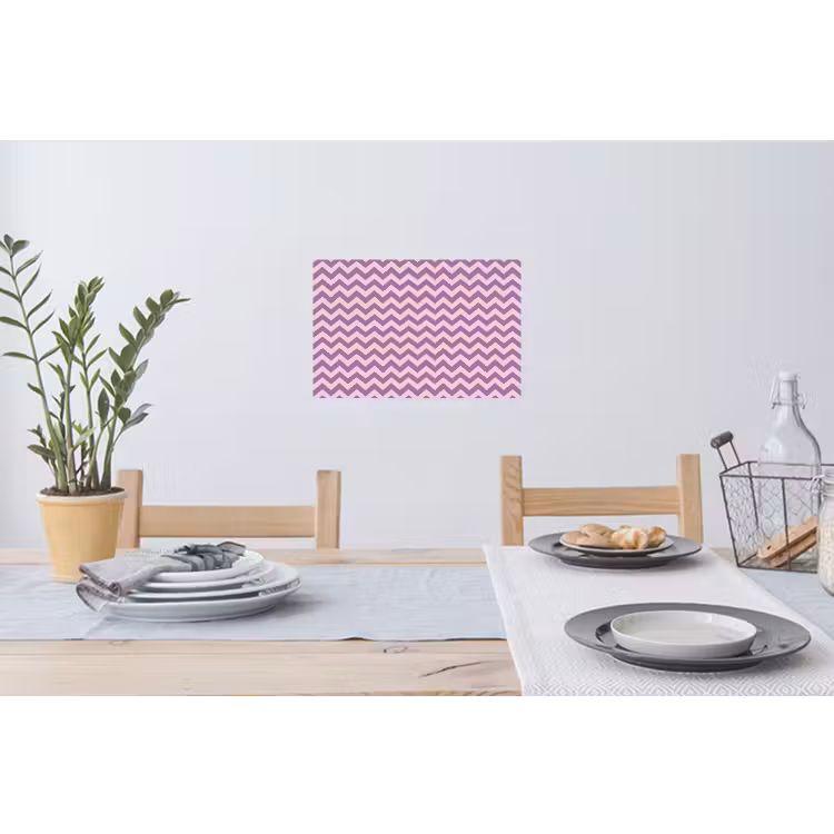 Muursticker - Paars - Roze - Geometrisch - Chevron - Zigzag - Patroon — 3