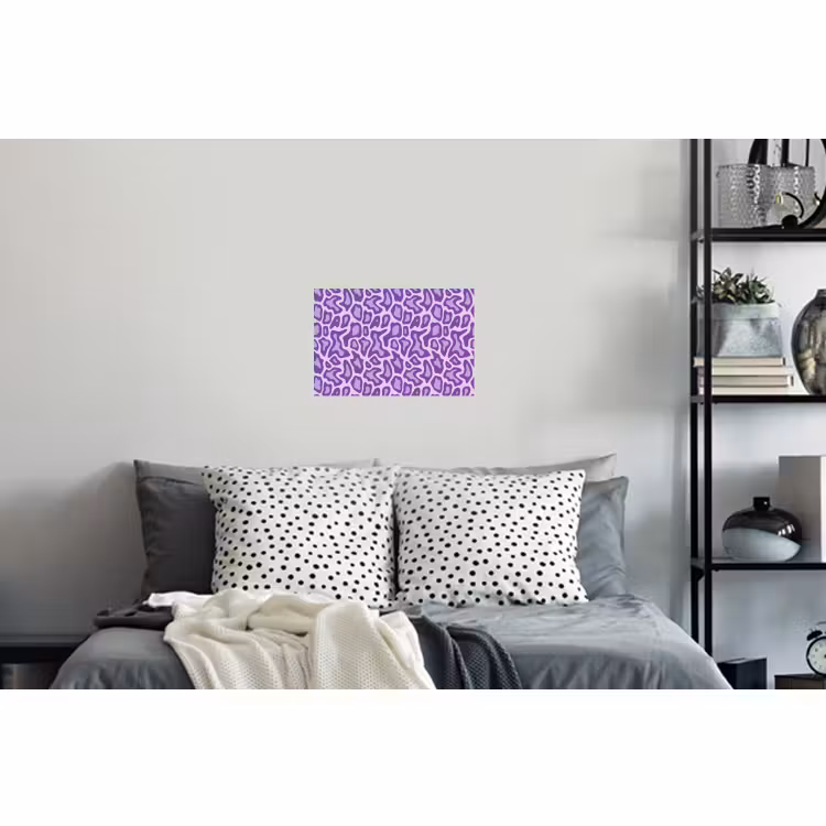 Muursticker - Paars - Abstract - Luipaard - Vlekken - Groovy - Patroon — 5