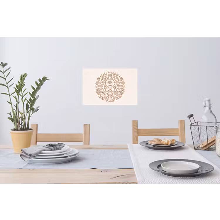 Muursticker - Mandala - Geometrisch - Abstract - Oosters - Bruin — 3