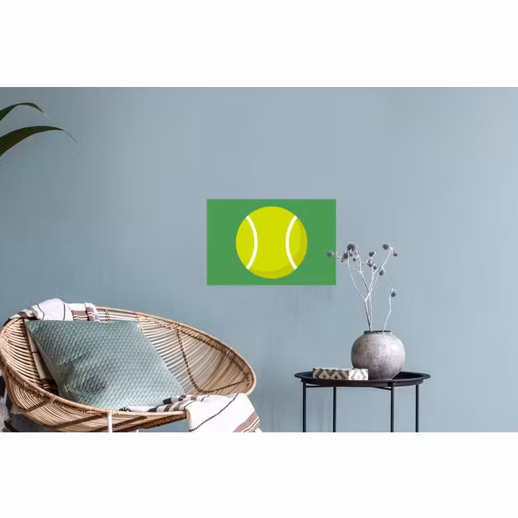 Muursticker - Bal - Geel - Sport - Groen - Illustratie — 4