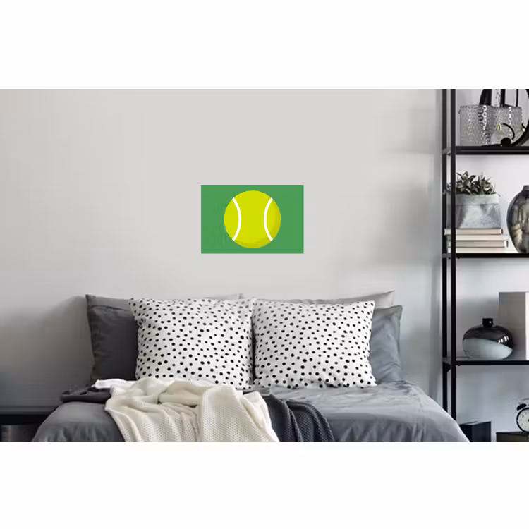 Muursticker - Bal - Geel - Sport - Groen - Illustratie — 5