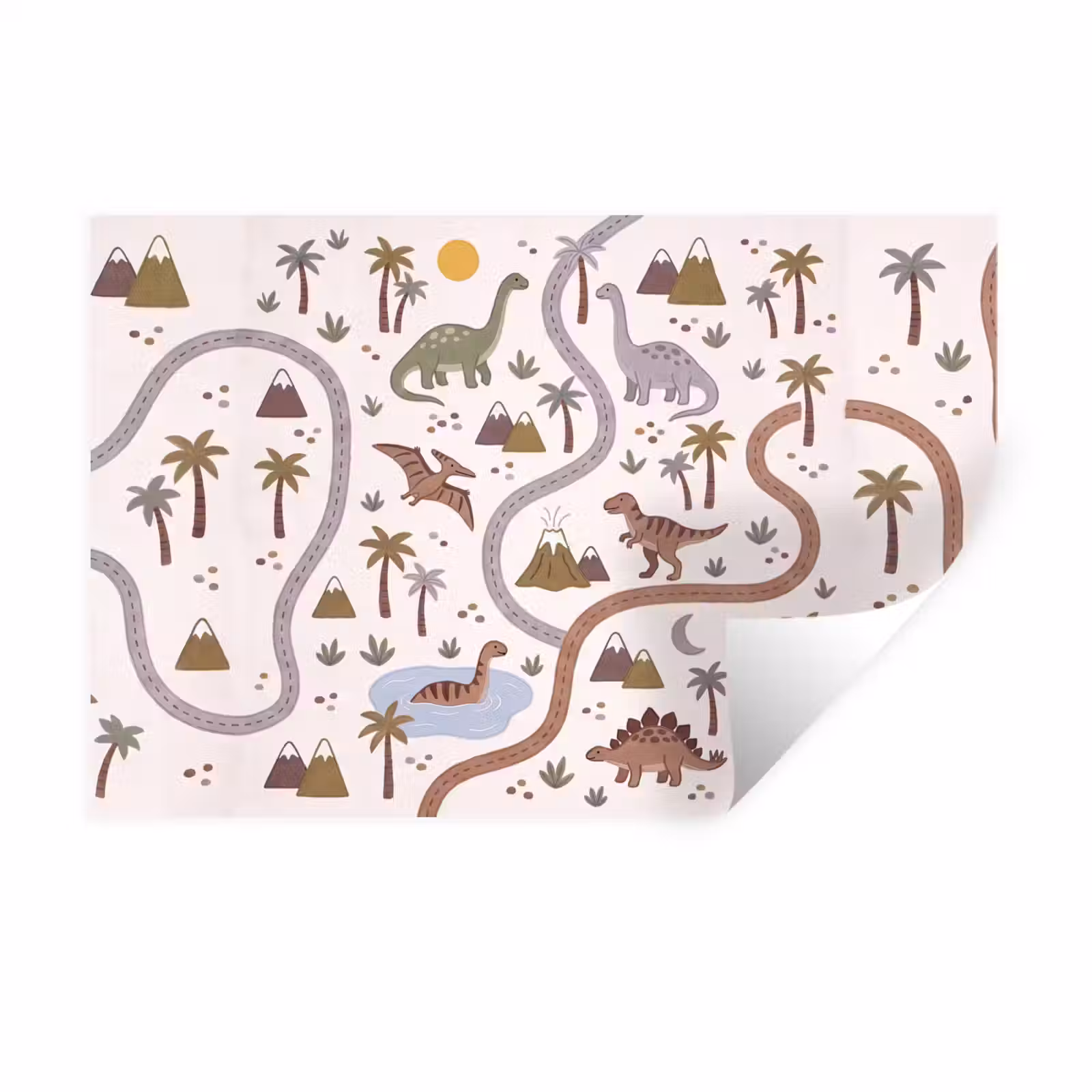 Muursticker - Dinosaurus - Natuur - Speels — 1