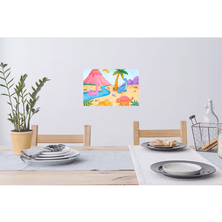Muursticker - Dinosaurus - Jungle - Illustratie — 3