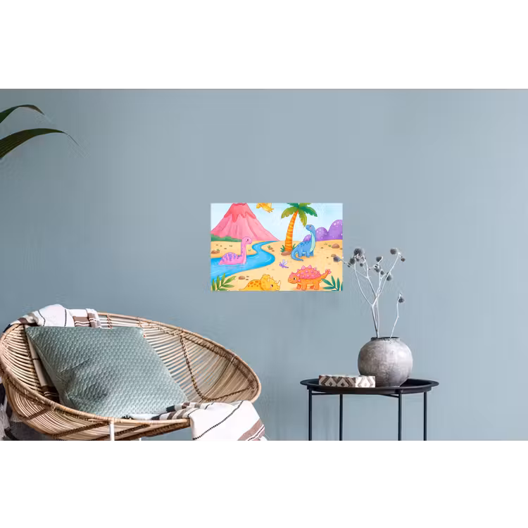 Muursticker - Dinosaurus - Jungle - Illustratie — 4