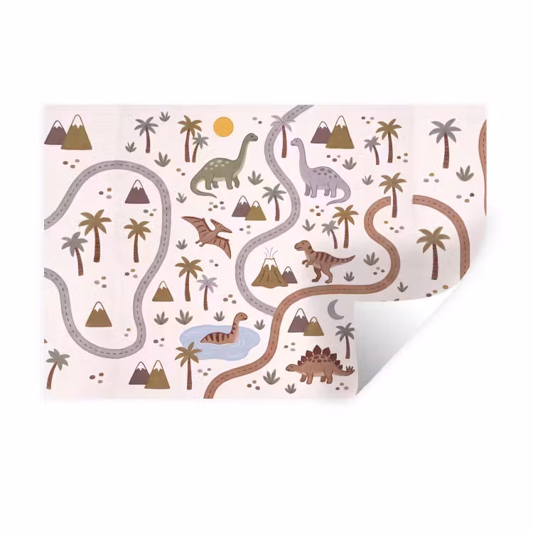 Muursticker - Dinosaurus - Natuur - Speels — 1