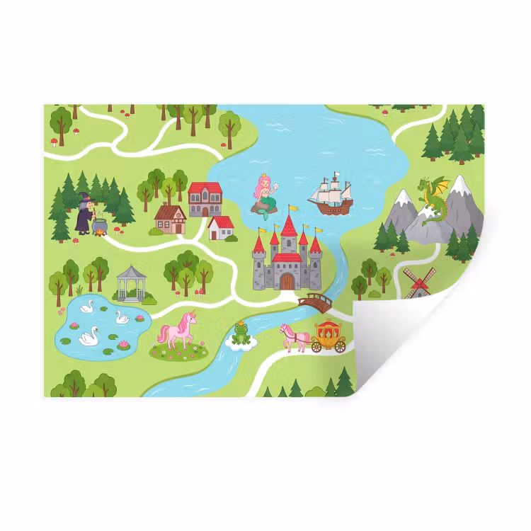 Muursticker - Kasteel - Fantasie - Cartoon — 1