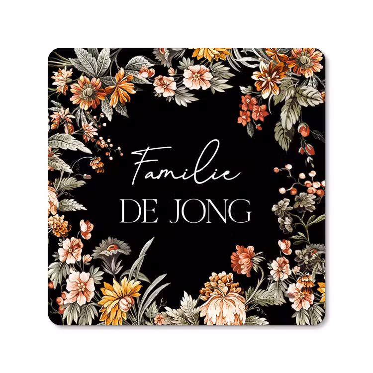 Naambordje Voordeur Botanisch — 2
