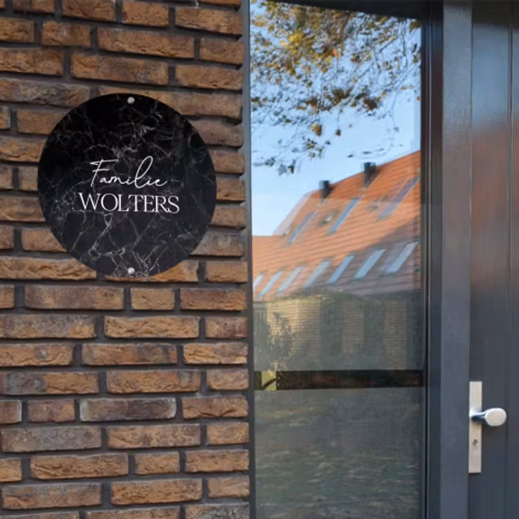 Naambordje Voordeur Marmer — 3
