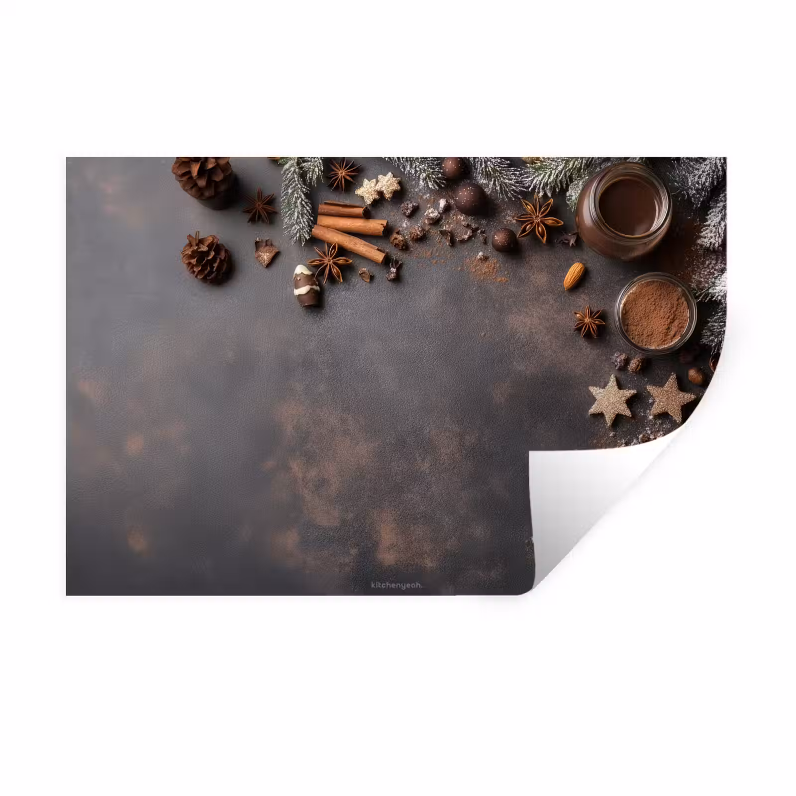 Muursticker - Winter - Kerst - Specerijen - Beton — 1