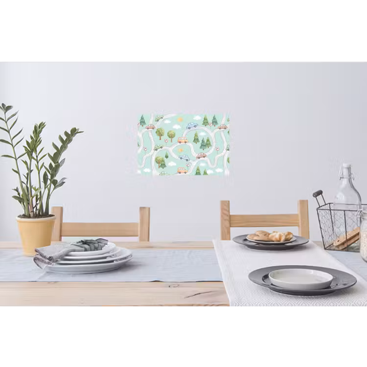 Muursticker - Auto - Weg - Patroon — 3