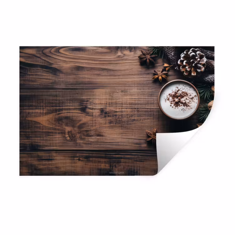 Muursticker - Winter - Houtlook - Stilleven — 1