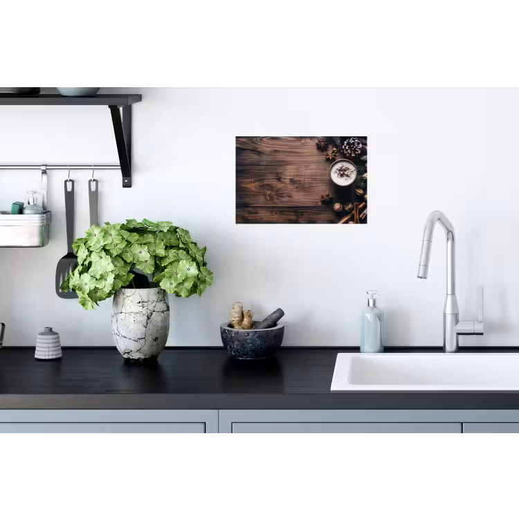Muursticker - Winter - Houtlook - Stilleven — 2
