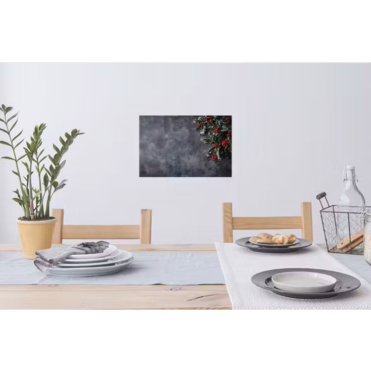 Muursticker - Winter - Hulst - Kerst - Beton — 3