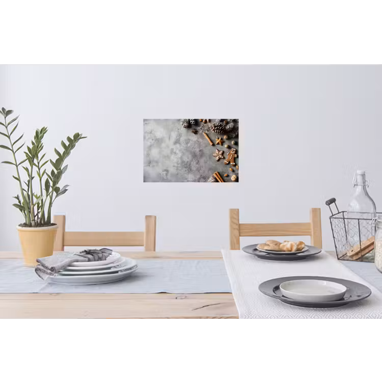 Muursticker - Winter - Kerst - Beton - Dennenappels — 3