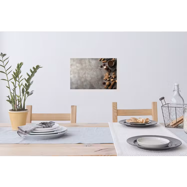 Muursticker - Winter - Kerst - Beton - Gingerbread man — 3