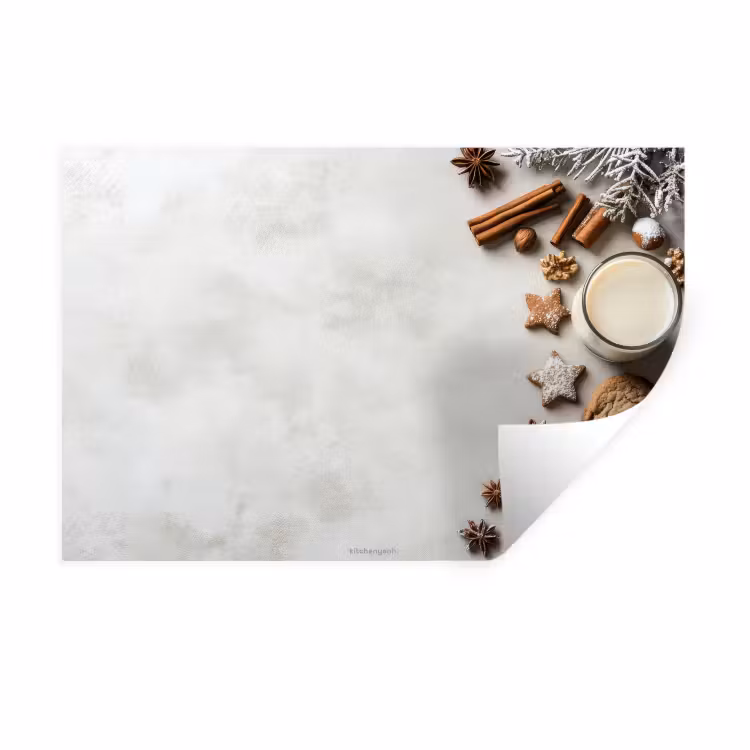 Muursticker - Winter - Kerst - Specerijen - Wit — 1