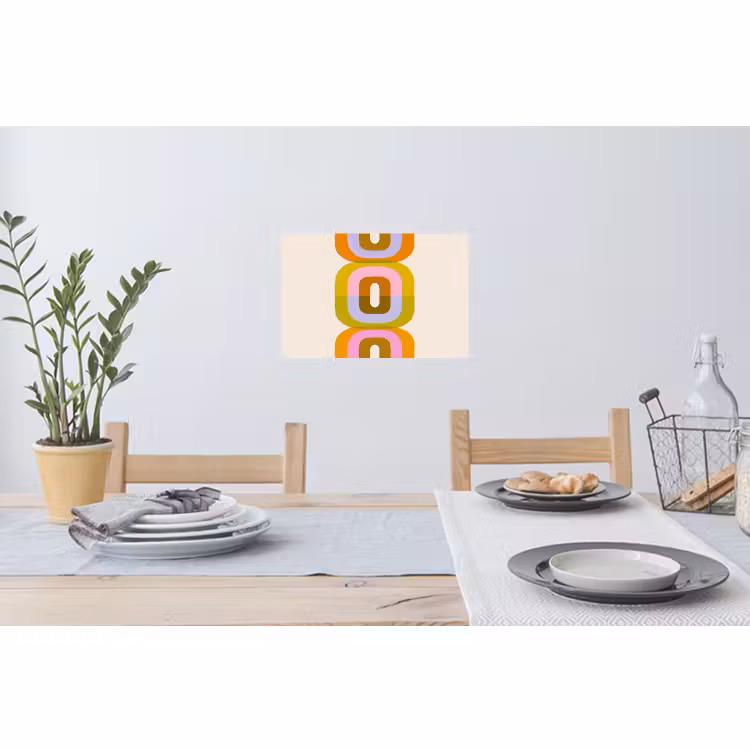 Muursticker - Stapel - Vormen - Geblokt - Oranje — 3