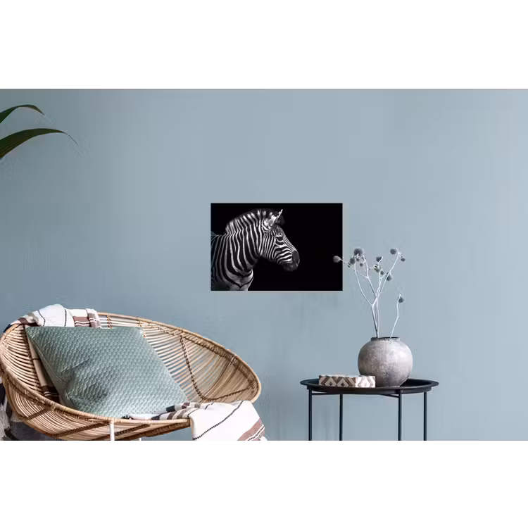 Muursticker - Zebra - Zwart - Wit - Portret - Dieren — 4