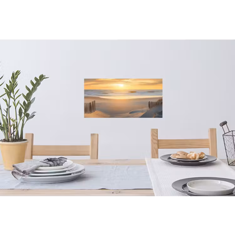 Muursticker - Strand - Duinen - Zonsondergang — 3