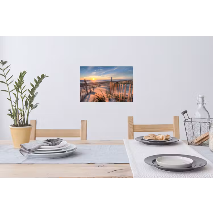 Muursticker - Strand - Zee - Duin - Zonsondergang - Landschap — 3