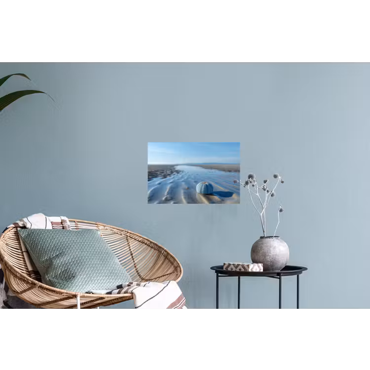 Muursticker - Strand - Schild - Water - Blauw — 4