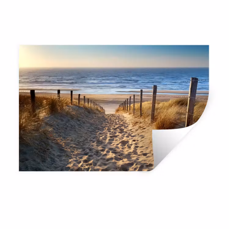 Muursticker - Strand - Zee - Nederland - Duinen - Zon — 1