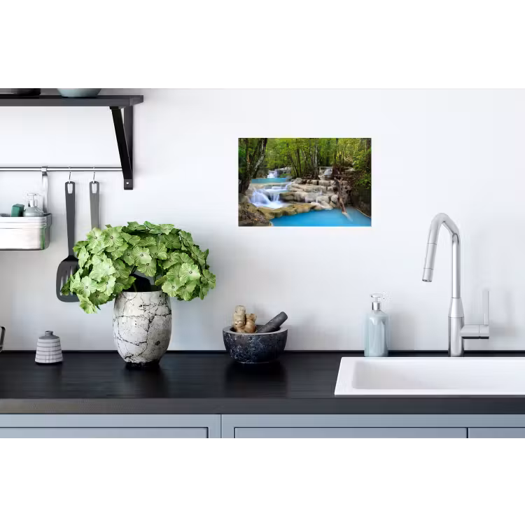 Muursticker - Waterval - Natuur - Rivier - Bos - Water — 2
