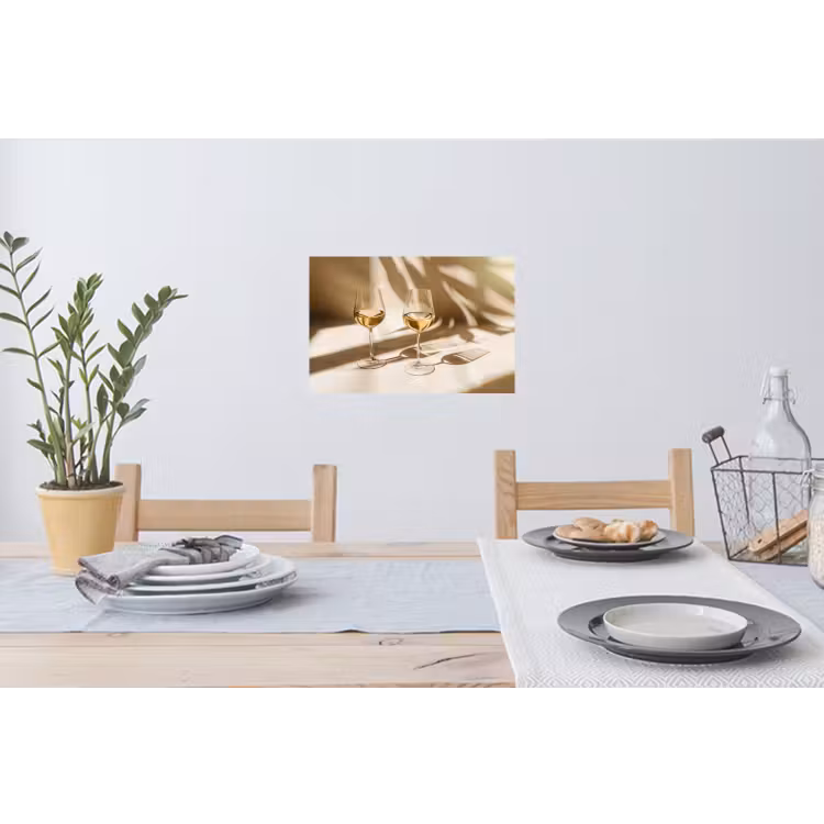 Muursticker - Wijn - Wijnglazen - Wit — 3