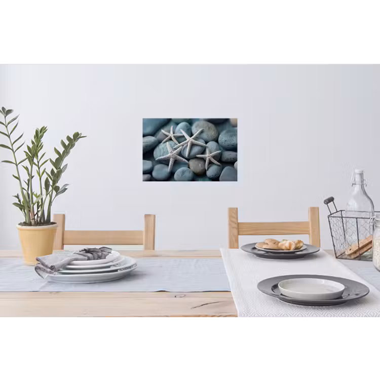 Muursticker - Zeesterren - Stenen - Wit — 3
