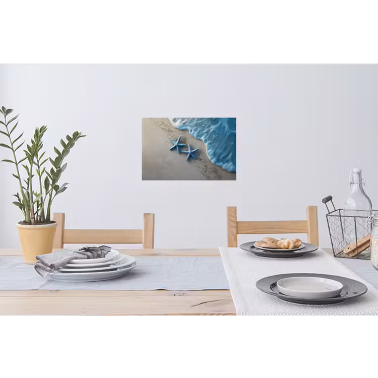 Muursticker - Zeesterren - Zand - Zee - Blauw — 3