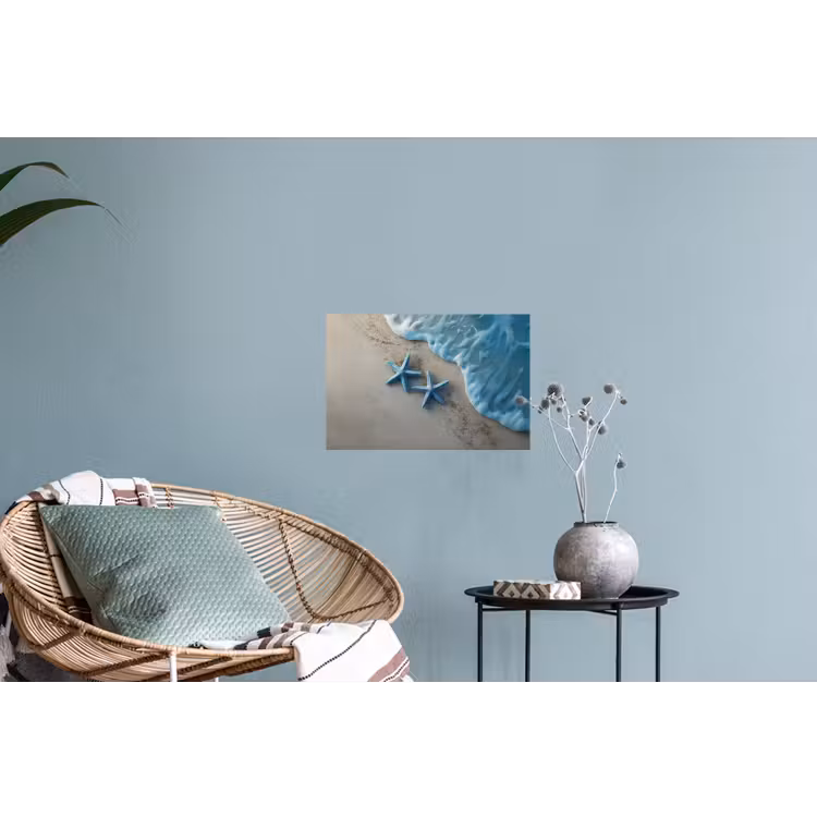 Muursticker - Zeesterren - Zand - Zee - Blauw — 4