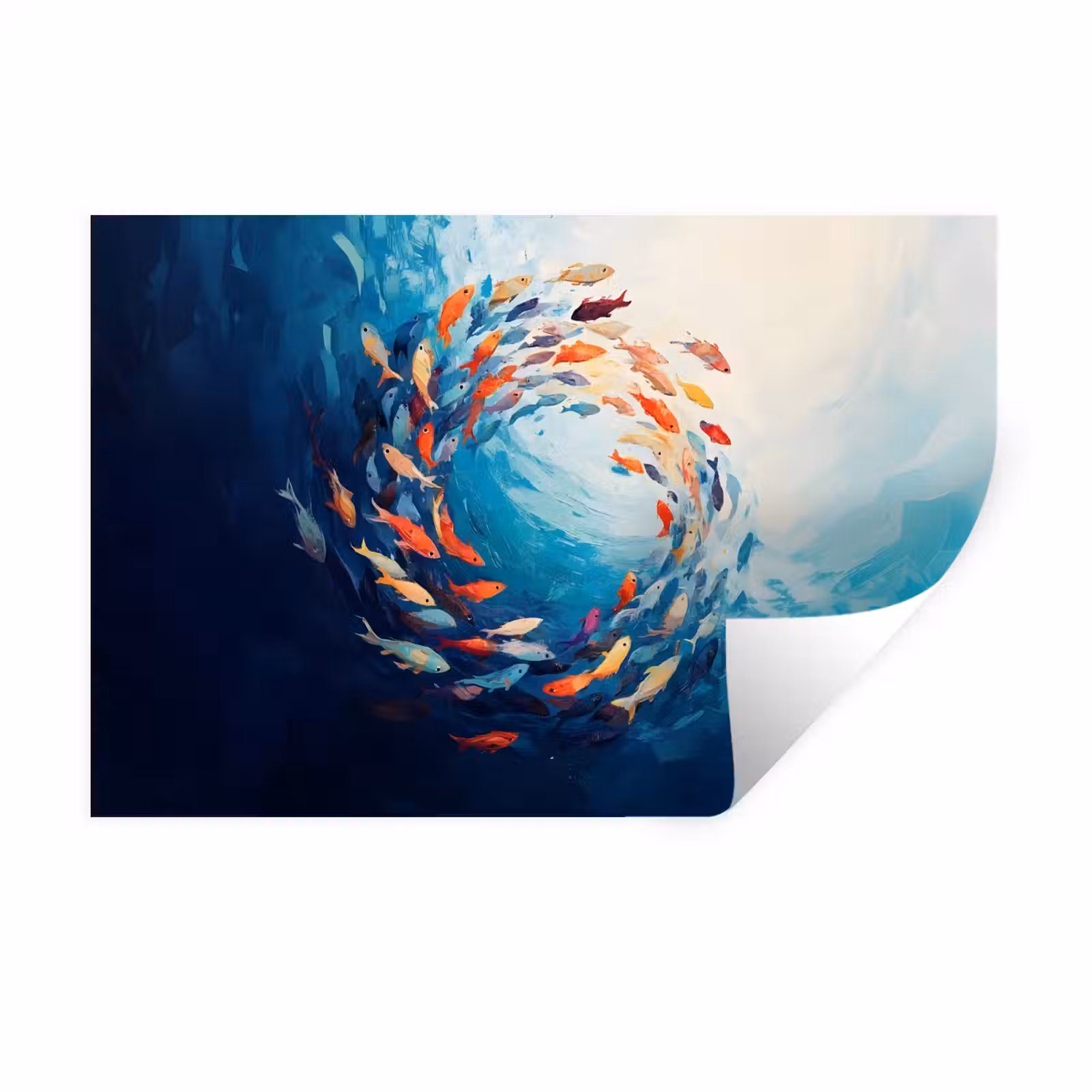 Muursticker - Zee - Vissen - Kleurrijk - Dynamisch — 1