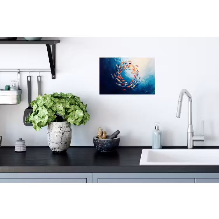 Muursticker - Zee - Vissen - Kleurrijk - Dynamisch — 2