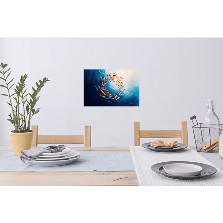 Muursticker - Zee - Vissen - Kleurrijk - Dynamisch — 3