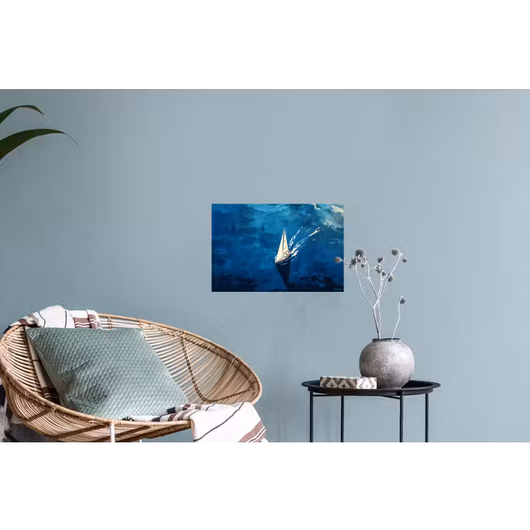 Muursticker - Zeilboot - Water - Abstract - Schaduw — 4