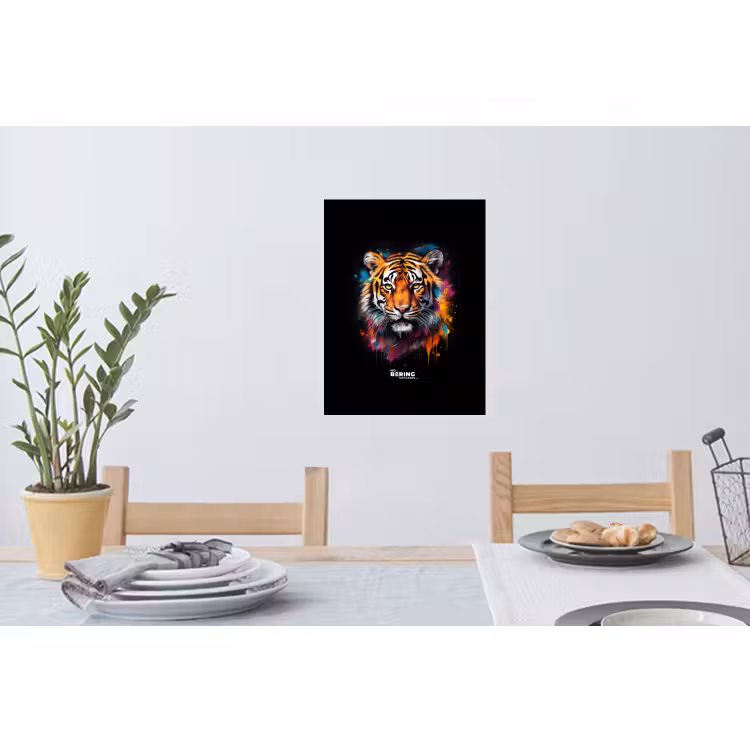 Muursticker - Tijger als street art kunstwerk — 3