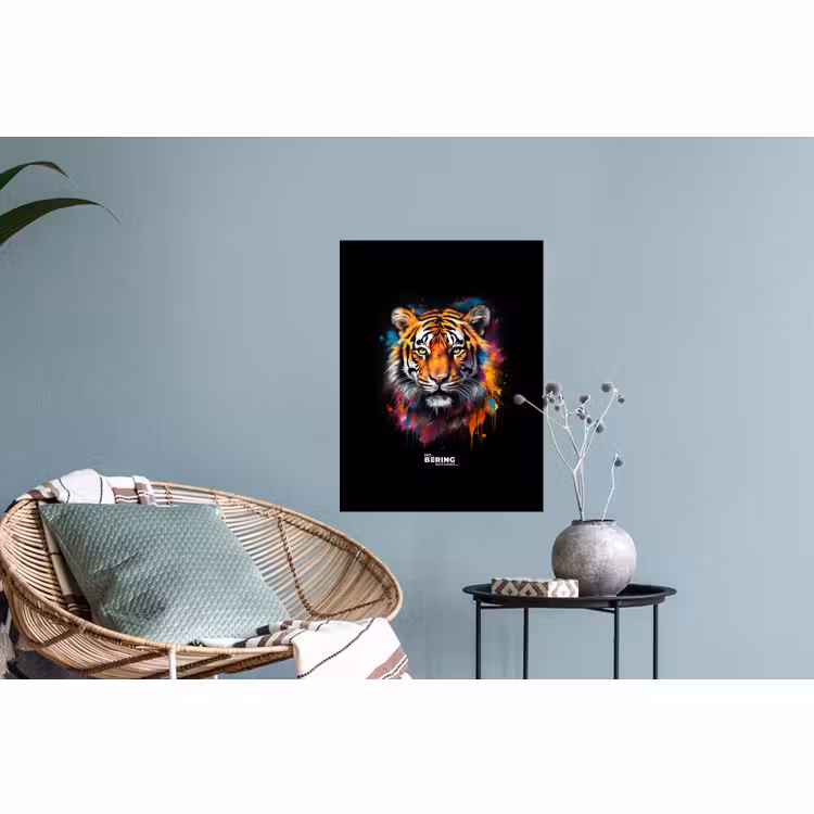 Muursticker - Tijger als street art kunstwerk — 4