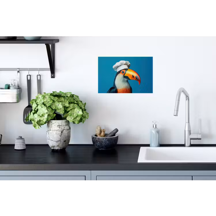 Muursticker - Toekan - Papegaai - Vogel - Koksmuts — 2