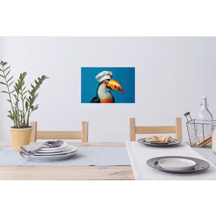 Muursticker - Toekan - Papegaai - Vogel - Koksmuts — 3