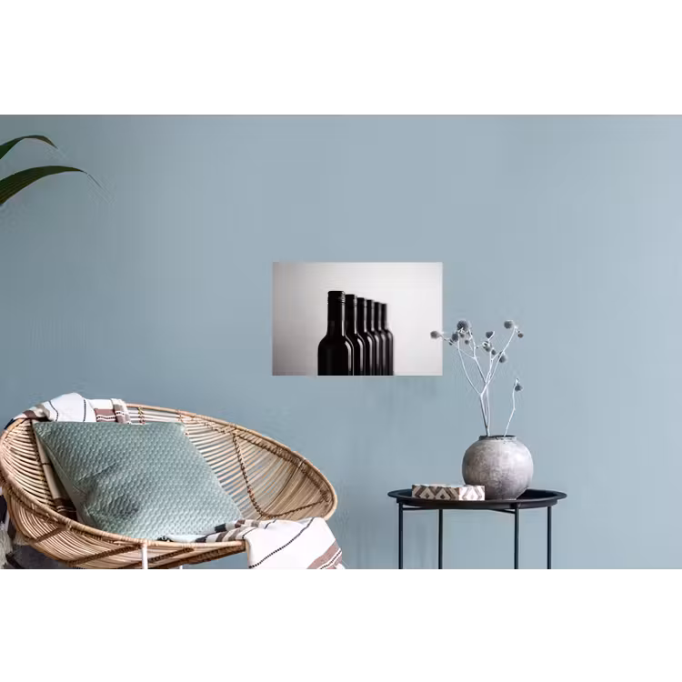 Muursticker - Wijnflessen - Zwart - Minimalistisch — 4